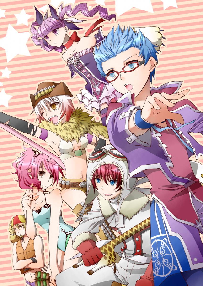 asbel lhant, cheria barnes, hubert ozwell, malik caesars, sophie, and 1 more (tales of and 1 more) drawn by fuji_shoku