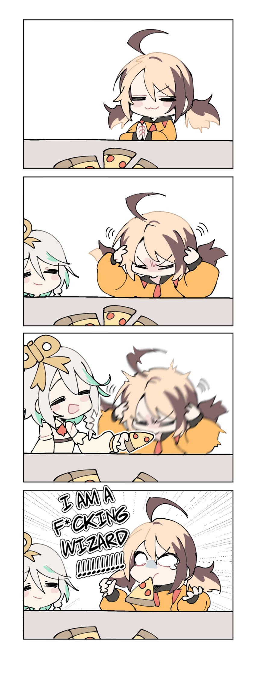 gigi murin and cecilia immergreen (hololive and 1 more) drawn by eri_(erikiri)