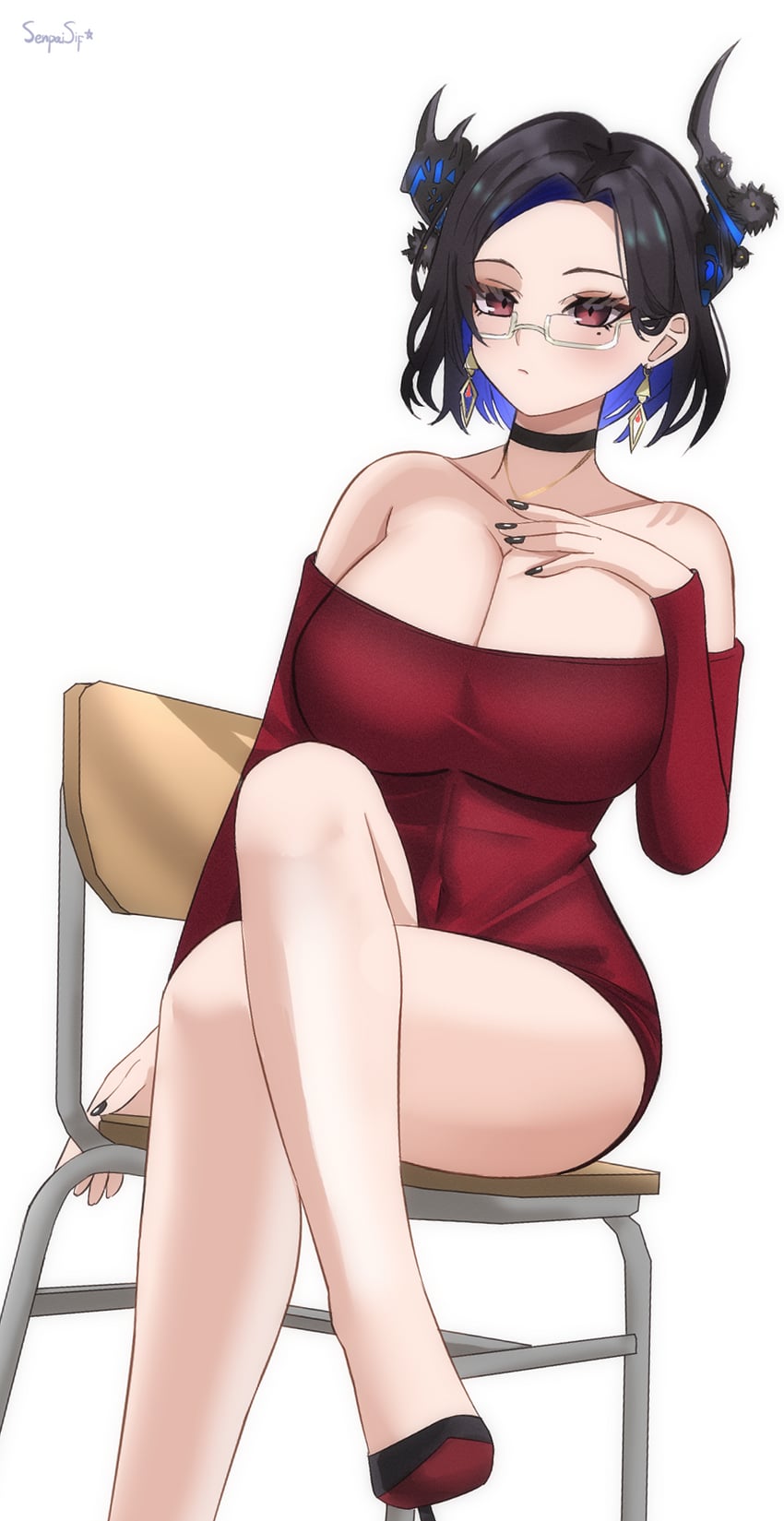 nerissa ravencroft (hololive and 1 more) drawn by senpaisif