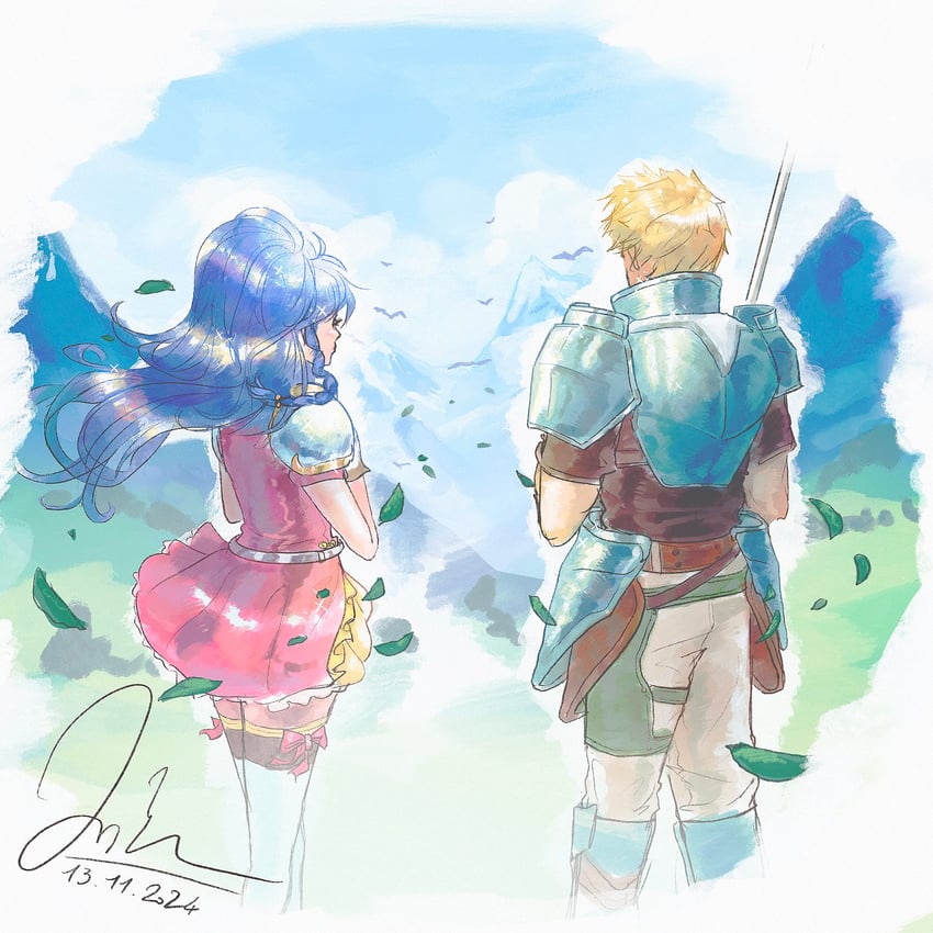 tana and cormag (fire emblem and 1 more) drawn by melia_art