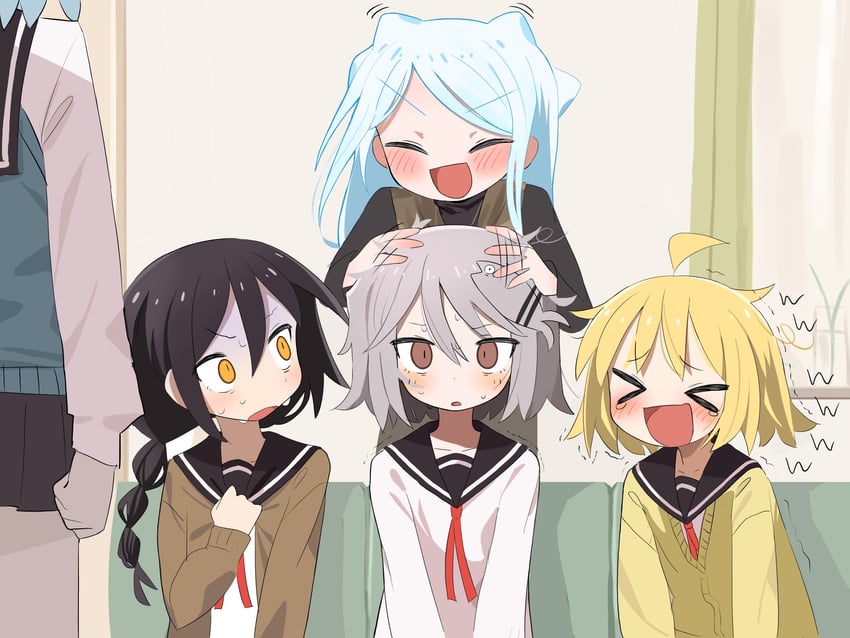 uozumi kurumi, souen chiaki, agoshi sakina, and takada shiyuki (null-meta) drawn by saku_p