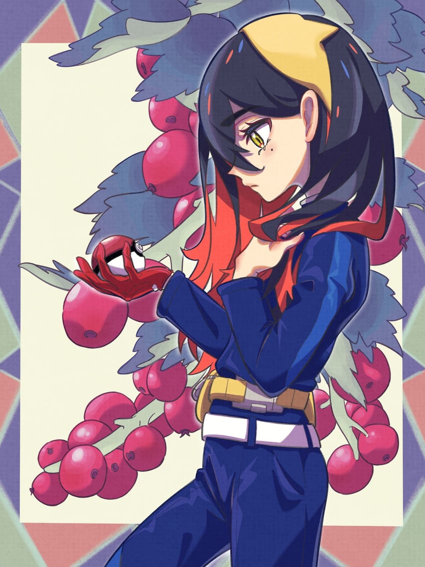 carmine (pokemon and 1 more) drawn by keeno-ringo46