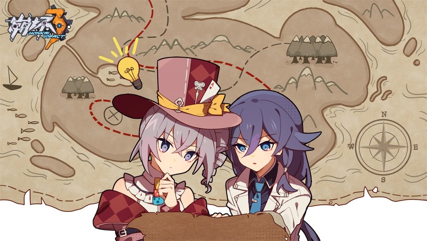 fu hua and bronya zaychik (honkai and 1 more) drawn by meadow_(morphinecaca)