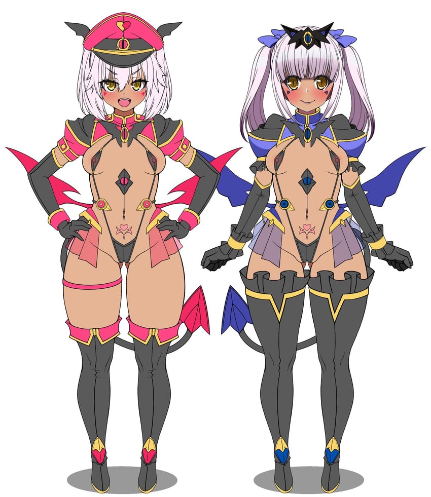 shinou matsurika and rindou shizune (gunslinger stratos and 1 more) drawn by frozen_gingasan