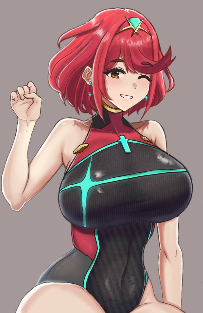 pyra (xenoblade chronicles and 1 more) drawn by desspie