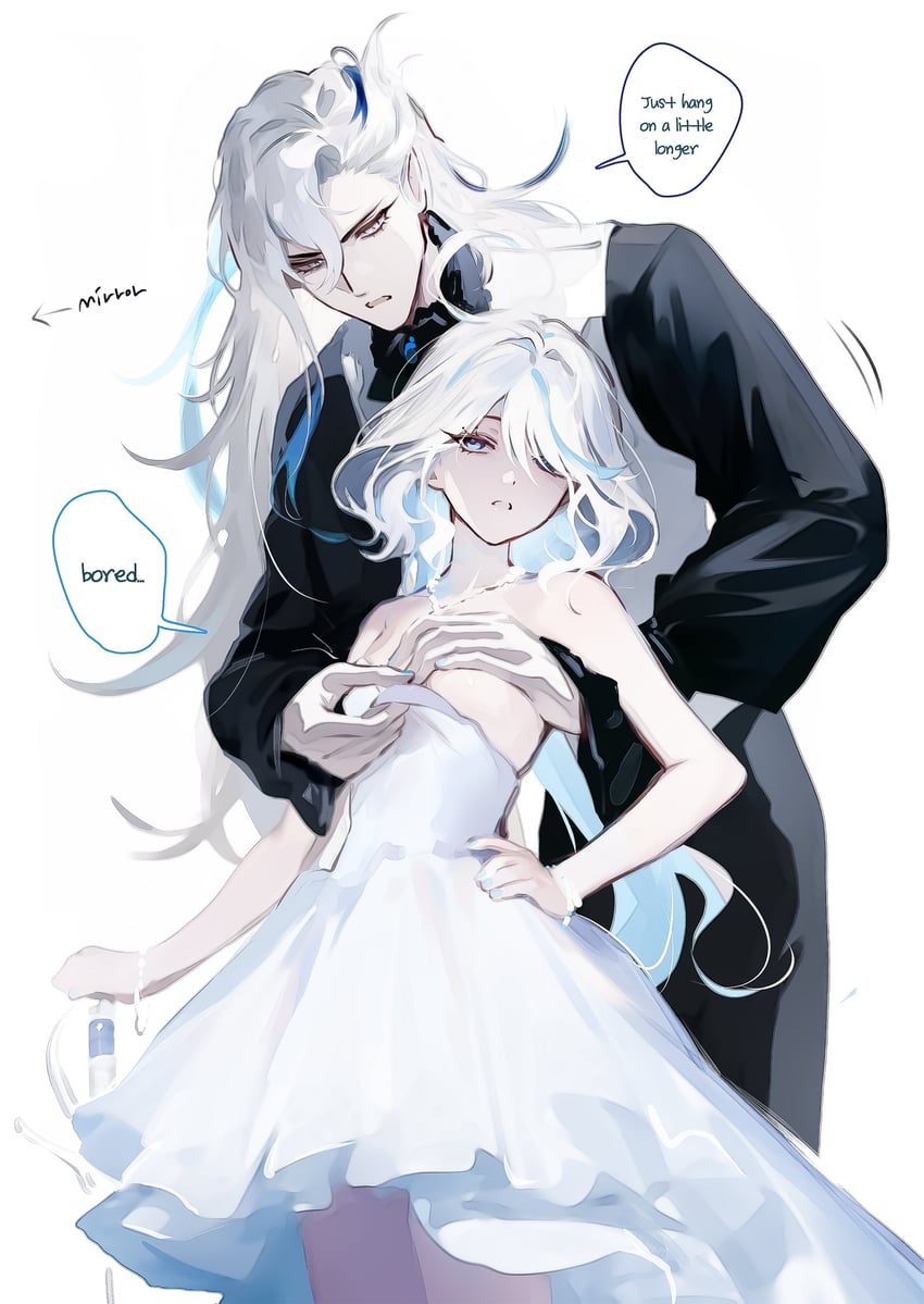 furina and neuvillette (genshin impact) drawn by hwan_(mob_hwan)