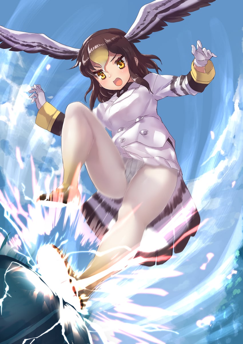 cellien and northern goshawk (kemono friends) drawn by tadano_magu