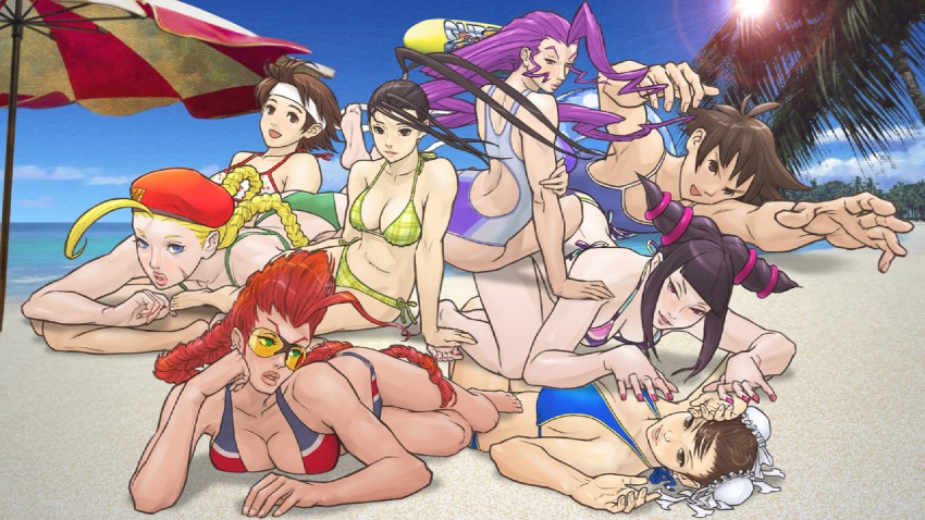 chun-li, cammy white, han juri, kasugano sakura, makoto, and 3 more (street fighter)