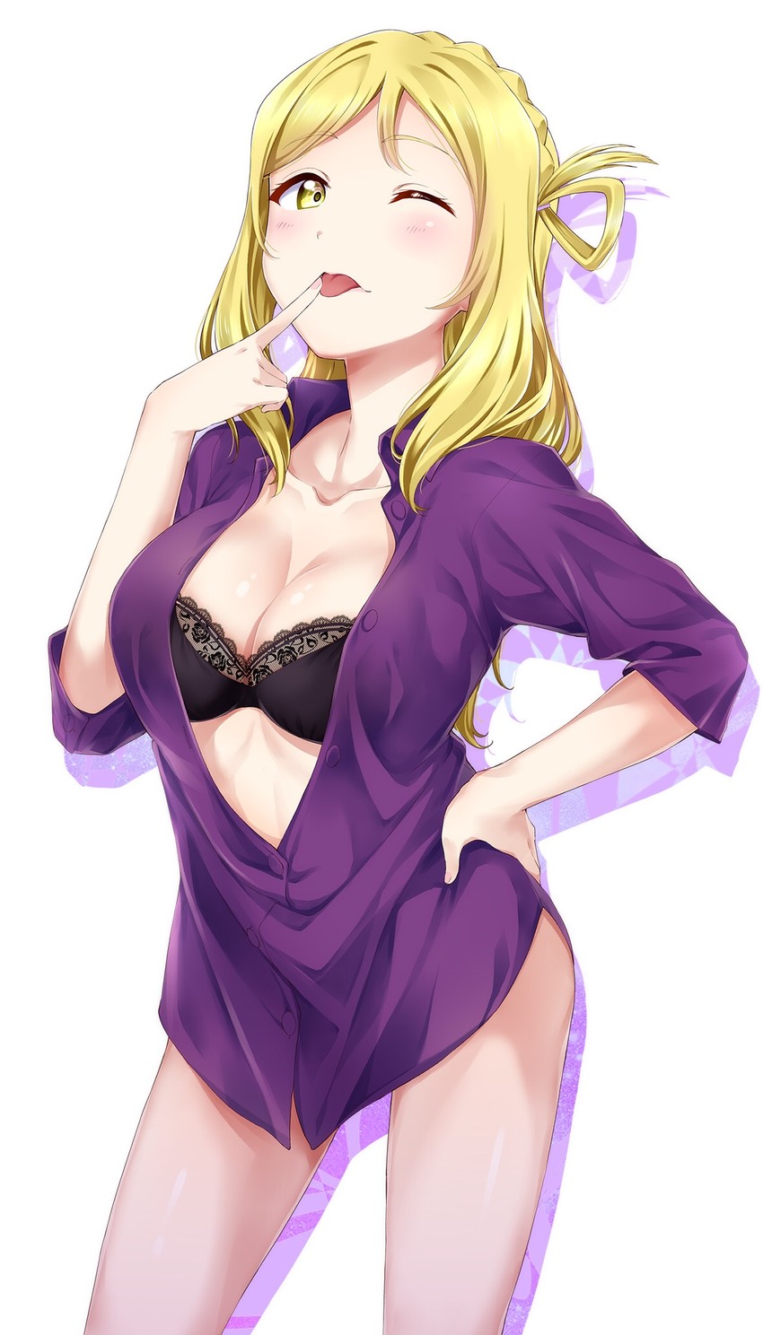 ohara mari (love live! and 1 more) drawn by surfing_orange