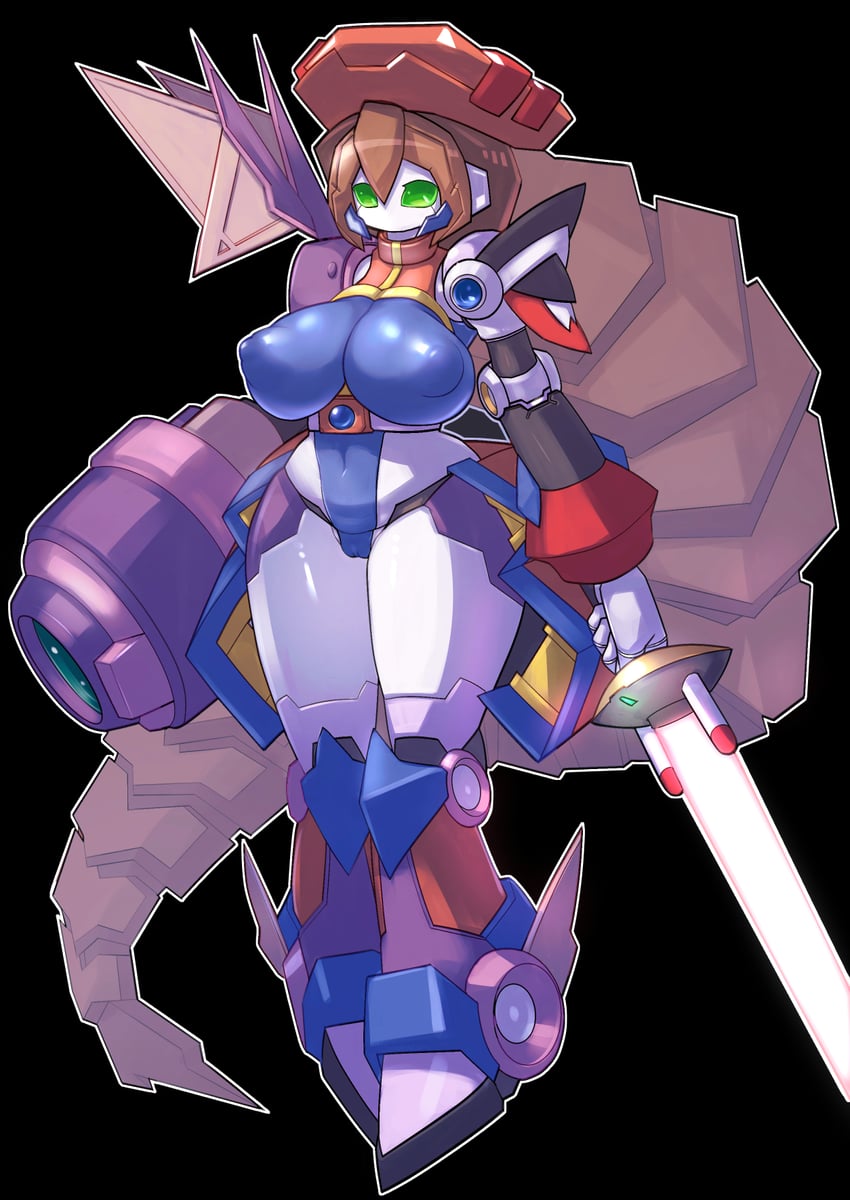 iris and colonel (mega man and 2 more) drawn by t-t_u2