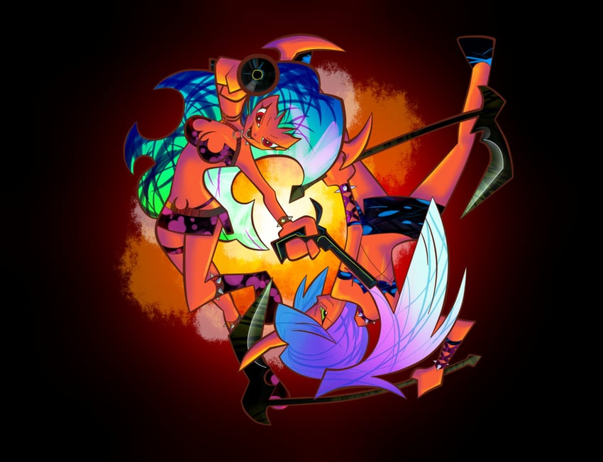 kneesocks and scanty (panty & stocking with garterbelt) drawn by eaaz