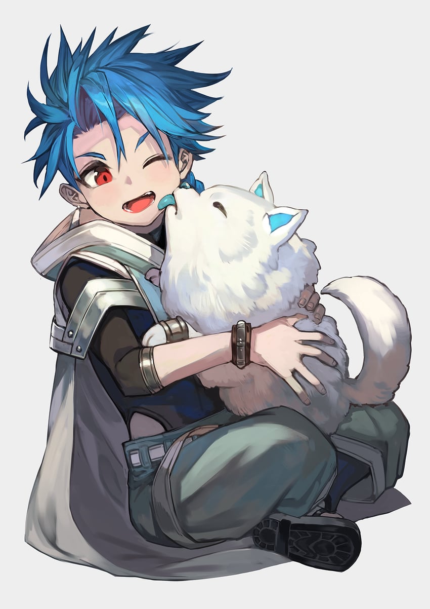 cu chulainn and setanta (fate and 1 more) drawn by lack