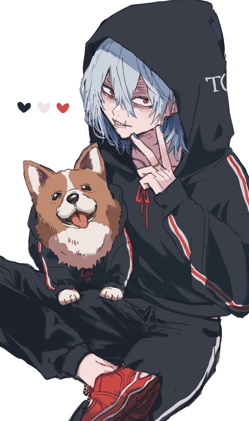 shigaraki tomura and mon (boku no hero academia) drawn by ametaro_(ixxxzu)