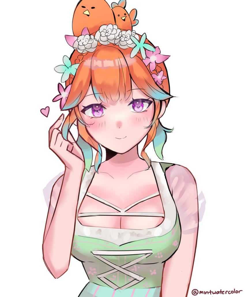takanashi kiara and kotori (hololive and 1 more) drawn by mintwatercolor