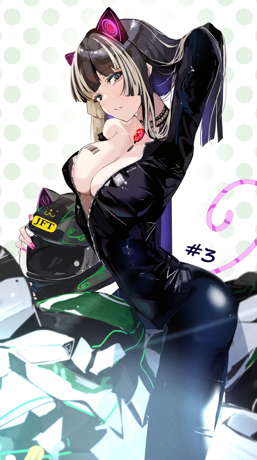juufuutei raden and celty sturluson (hololive and 2 more) drawn by menomeno_draw