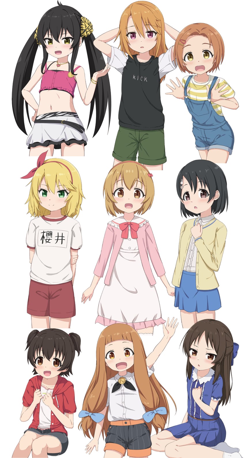 tachibana arisu, sakurai momoka, akagi miria, sasaki chie, yuuki haru, and 4 more (idolmaster and 2 more) drawn by takasuma_hiro