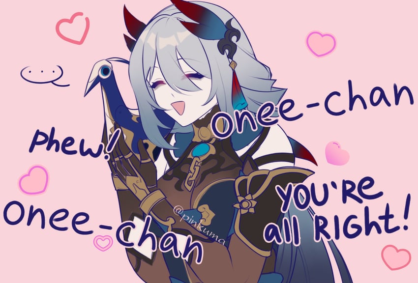 hanya, xueyi, and cycrane (honkai and 1 more) drawn by pinkuma