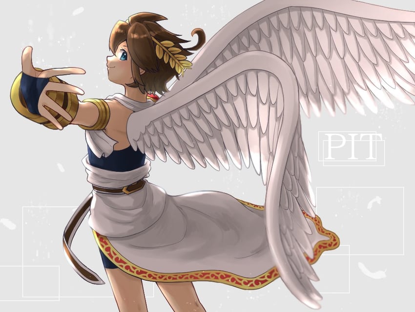 pit (kid icarus and 1 more) drawn by waffuum
