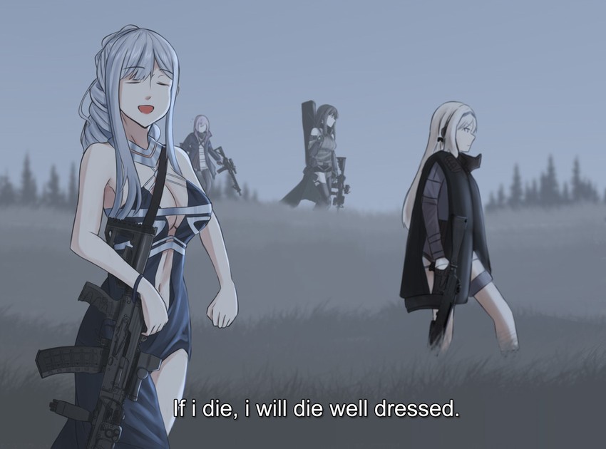 ak-12, an-94, m4a1, and st ar-15 (girls' frontline and 1 more) drawn by cyka