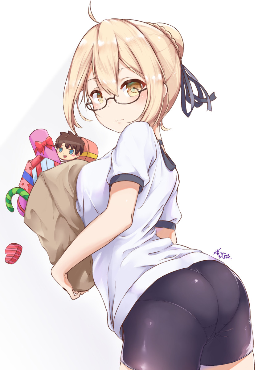 artoria pendragon, fujimaru ritsuka, and mysterious heroine x alter (fate and 1 more) drawn by shiunnkaku
