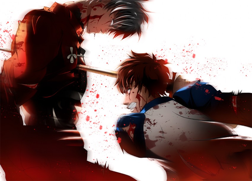 emiya shirou and archer (fate and 1 more) drawn by skyt2