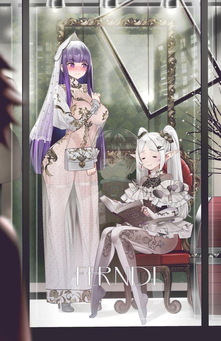 frieren, fern, and stark (sousou no frieren) drawn by teddypocky