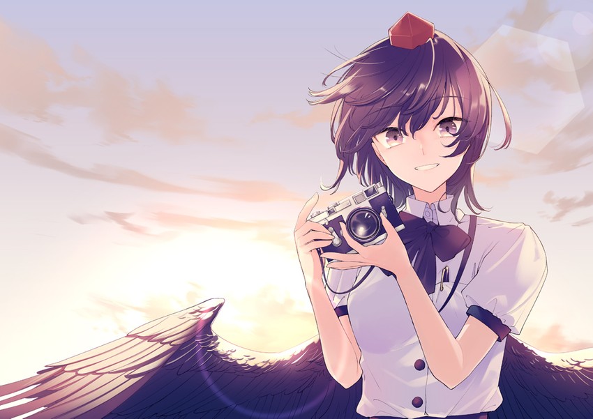 shameimaru aya (touhou) drawn by nakatani_nio