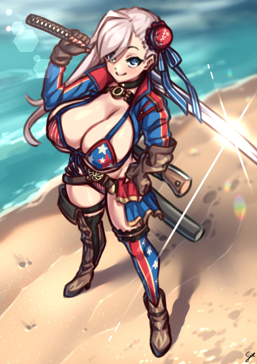 miyamoto musashi (fate and 1 more) drawn by nikuatsu_magician_shinbo