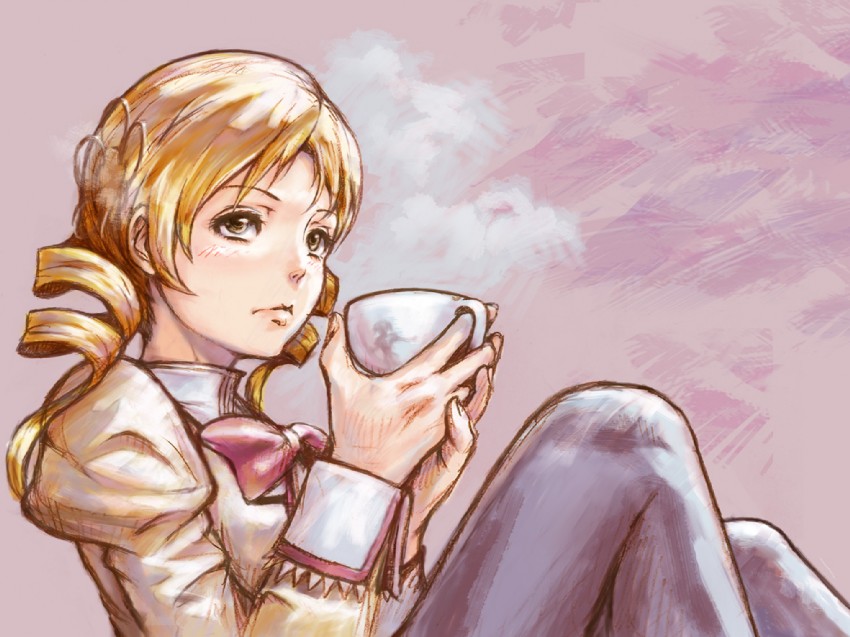 tomoe mami (mahou shoujo madoka magica) drawn by yoshikawa_kazunori