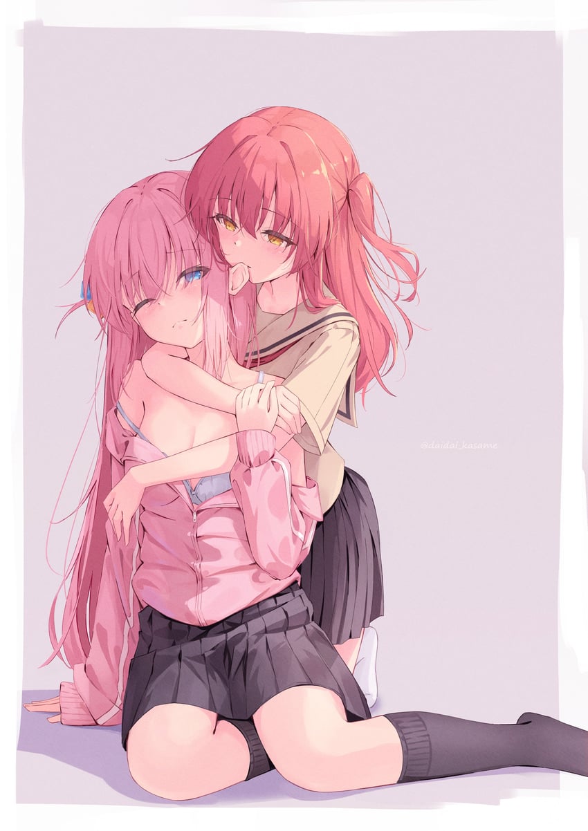 gotoh hitori and kita ikuyo (bocchi the rock!) drawn by daidai_(daidai826)