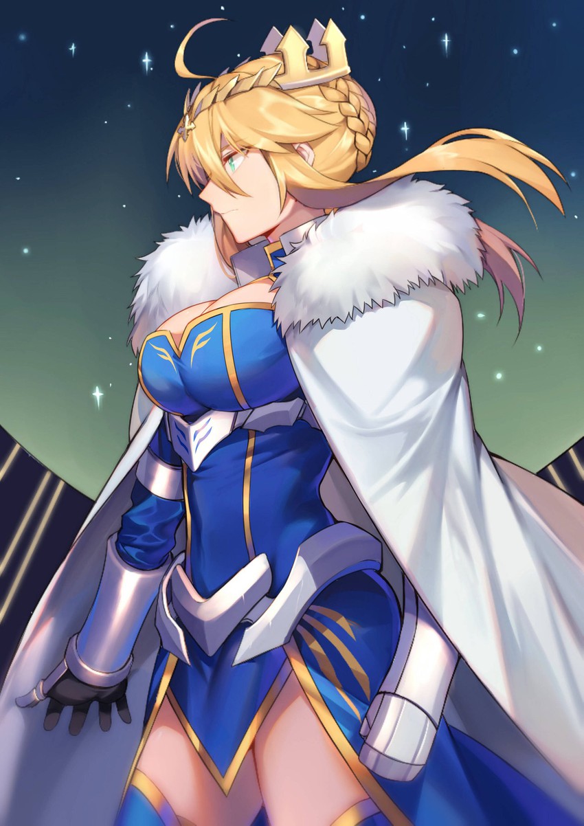 artoria pendragon (fate and 1 more) drawn by yorukun