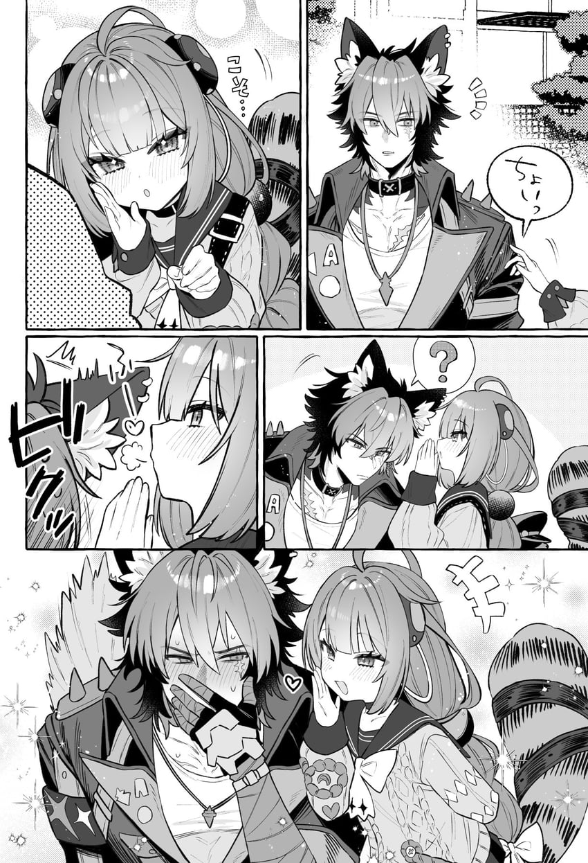 komano manato and ukinami yuzuha (zenless zone zero) drawn by edajima_denki