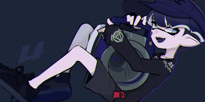 inkling player character and inkling boy (splatoon) drawn by imaikuy0