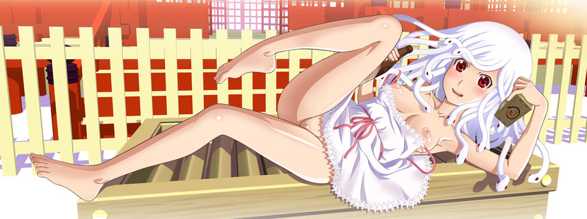 sengoku nadeko and god nadeko (monogatari and 1 more) drawn by tooo