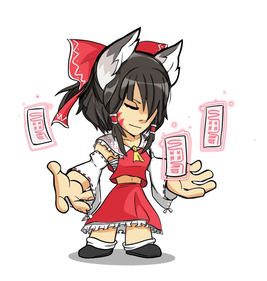 hakurei reimu and yumiko (touhou and 1 more) drawn by cringywoomy
