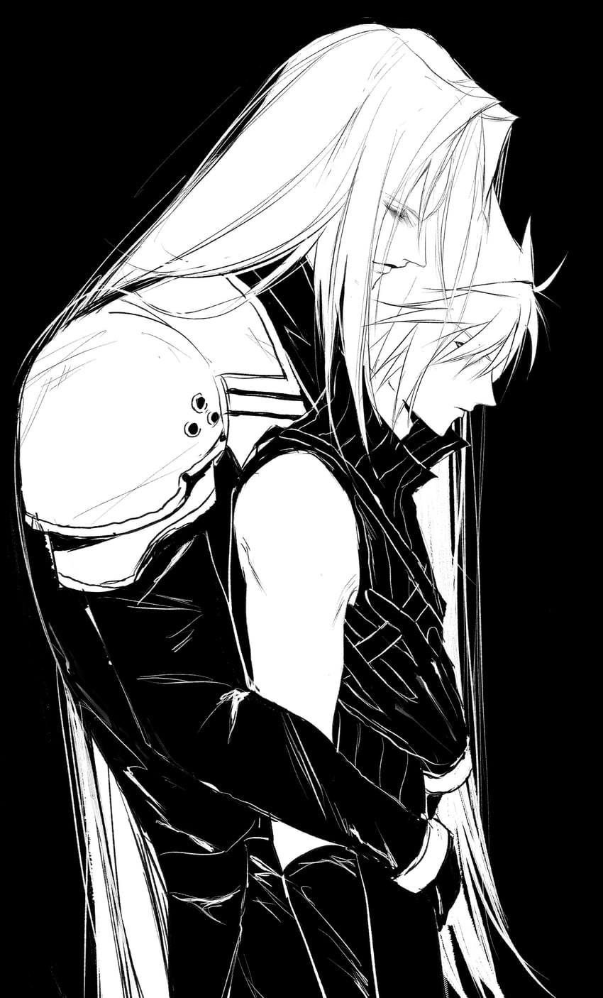 cloud strife and sephiroth (final fantasy and 2 more) drawn by 3_3lecho