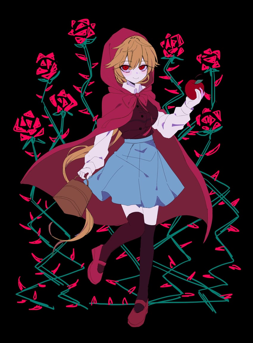 little red riding hood and urotsuki (yume 2kki) drawn by my_loleeta