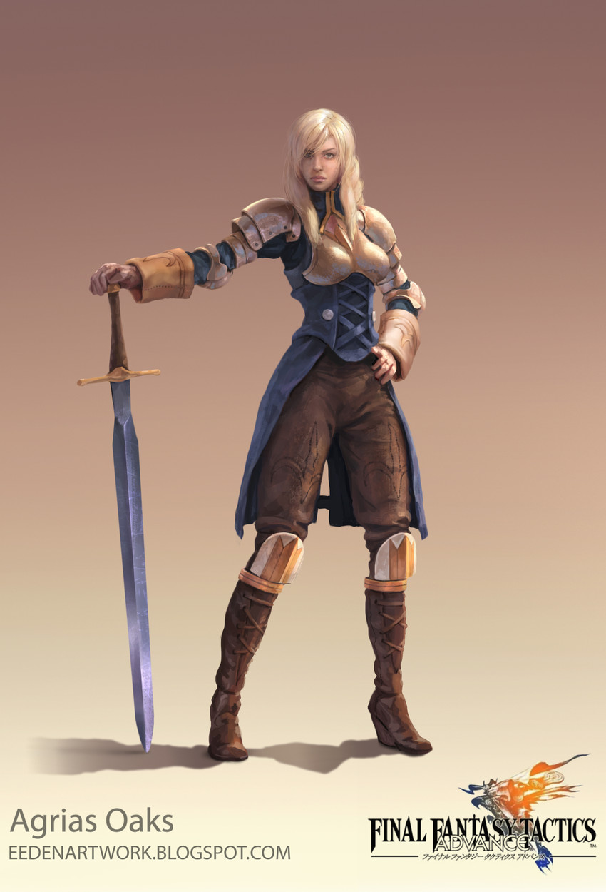 agrias oaks (final fantasy and 2 more) drawn by eedenartwork
