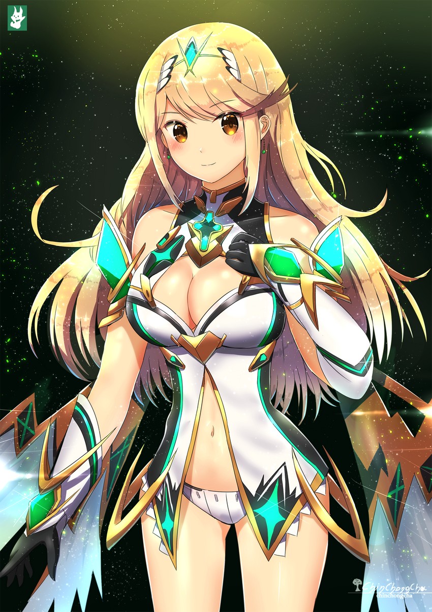mythra (xenoblade chronicles and 1 more) drawn by chinchongcha
