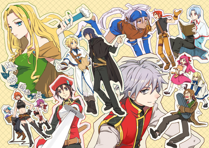 boris jinneman, ispin charles, tichiel juspian, lucian kaltz, anais del caril, and 7 more (tales weaver) drawn by shokill