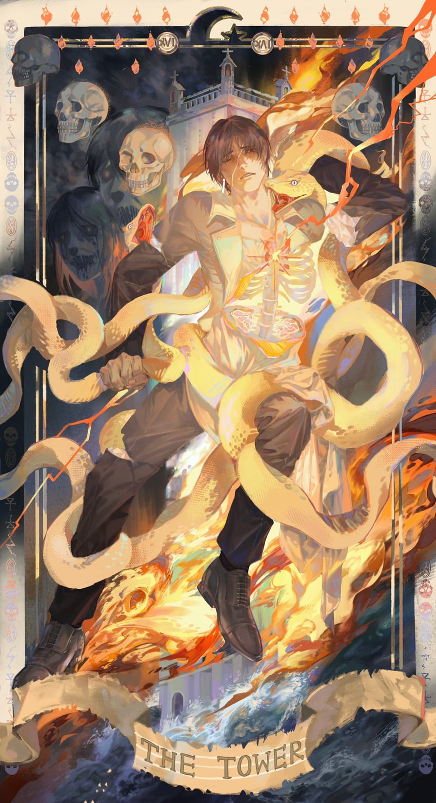 vergilius (project moon and 2 more) drawn by o_zpne