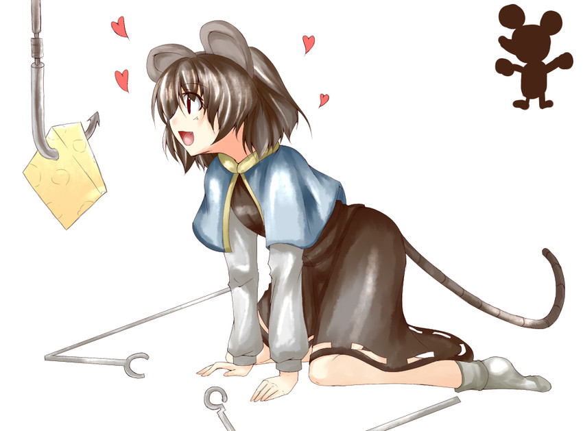 nazrin and mickey mouse (touhou and 1 more) drawn by mamoi