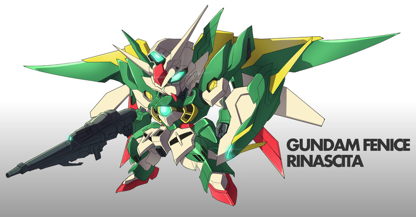 wing gundam fenice rinascita (gundam and 2 more) drawn by mastema_(magorokutarumono)
