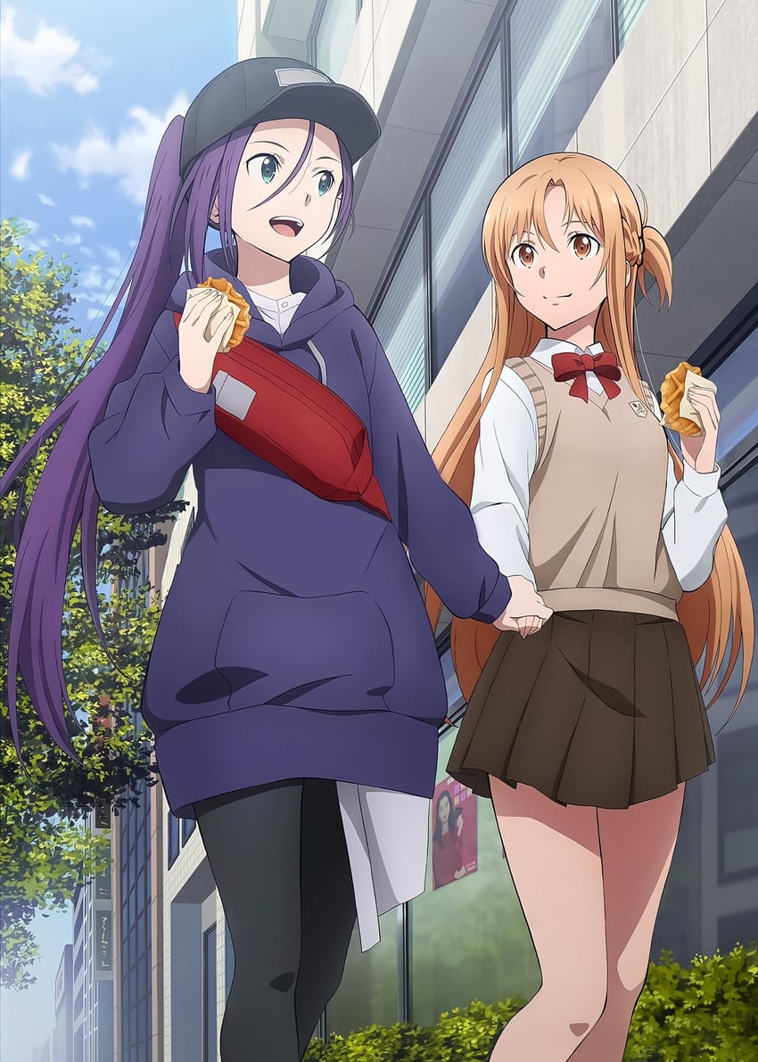 asuna and tozawa misumi (sword art online and 1 more)