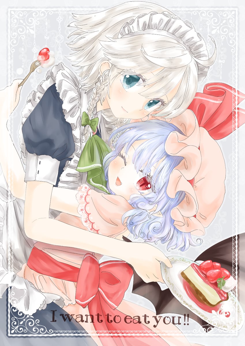 remilia scarlet and izayoi sakuya (touhou) drawn by maru_usagi