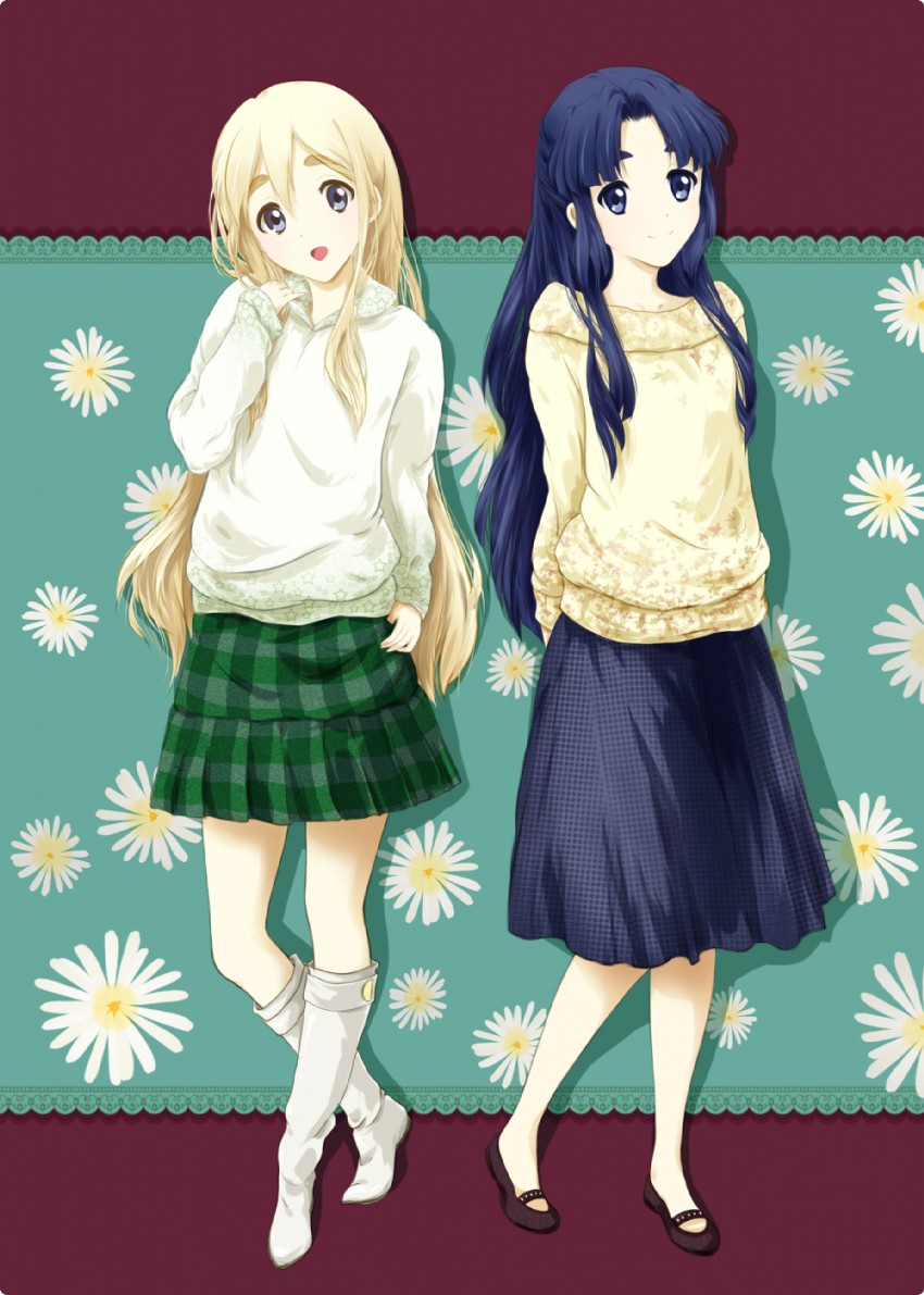 kotobuki tsumugi and asakura ryoko (k-on! and 2 more) drawn by rokujou_jun