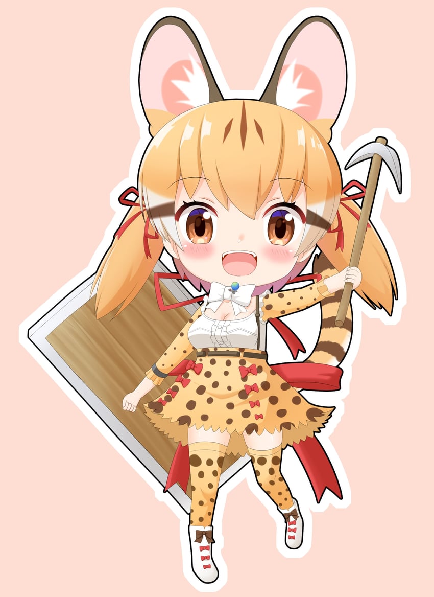 large-spotted genet (kemono friends and 2 more) drawn by shin01571