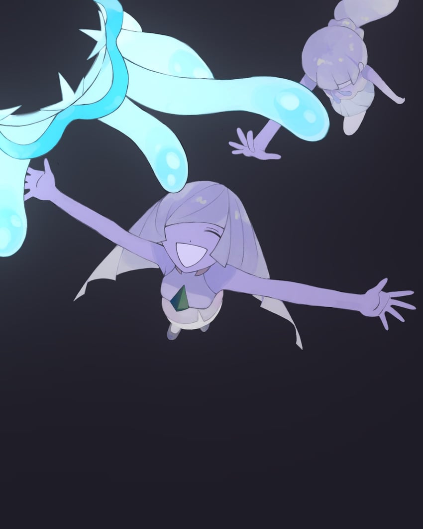 lillie, lusamine, and nihilego (pokemon and 1 more) drawn by oimoimo_o0