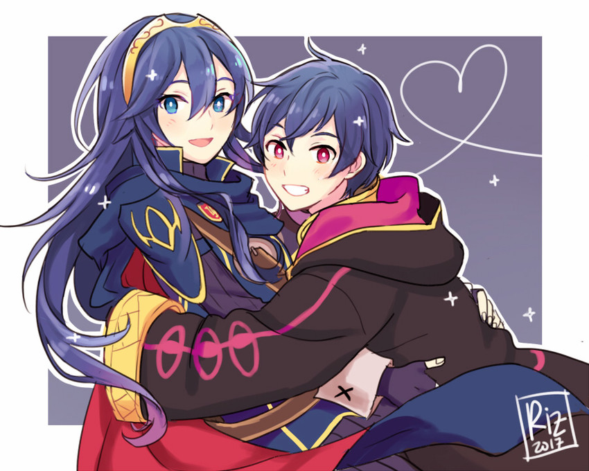 lucina and male morgan (fire emblem and 1 more) drawn by dinikee