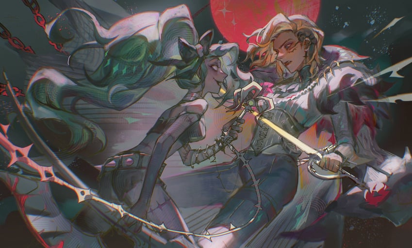 nara and sonja (afk and 1 more) drawn by oastlv